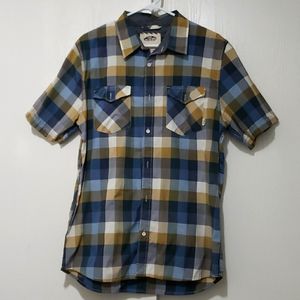 Vans men's plaid button-down shirt